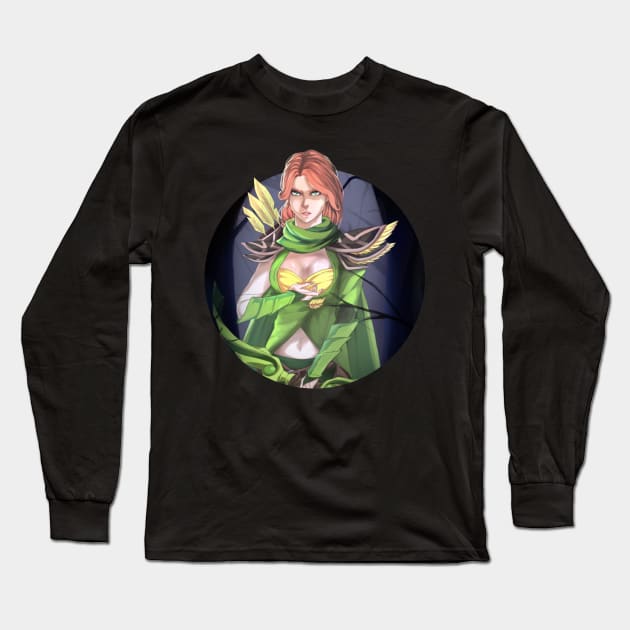 Windranger - DOTA 2 Long Sleeve T-Shirt by StayAlivePlz